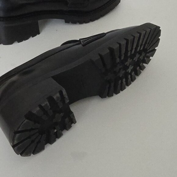 *SOLD* & OTHER STORIES | Patent Leather Chunky Loafers Black Sz 38 - Picture 7 of 8